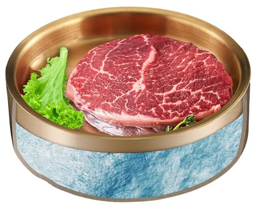 Cuenco Enfriador Para Salsas, Bol De Acero Inoxidable Para Entremeses Fríos, Recipiente Para Alimentos Fríos Con Base Para Hielo, Fuente Refrigerada Para Servir, Bol De Ensalada Helada Para Frutas