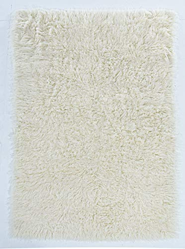 Linon Flokati Tappeto, 1400-gram, Lana, Natural, 8' x 10'