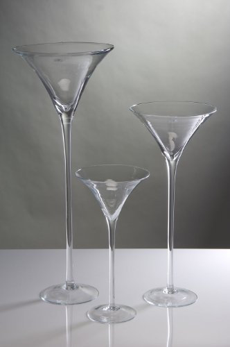 Glasvase XXL klar rund 90 cm Ø 35 cm hot cut von Sandra Rich