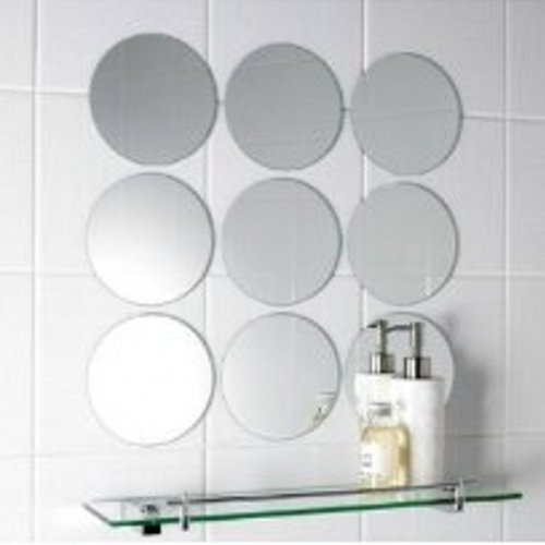 Cirkel spegelplattor & mosaikspeglade cirkelplattor – paket med 10 – 7 cm diameter
