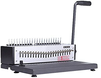 Bürozubehör, Bindemaschine, Ganzstahl-21-Messer-Kamm-Klemmstreifen-Gummiring-Stanz-Bindemaschine A4