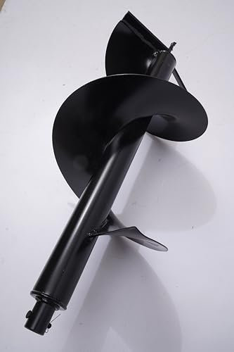 Tarière à essence, puissance 2,2 kW, 63 CC, tarière à essence 2 temps, tarière de 300 mm, pelleteuse, réservoir de carburant 1200 ml, vitesse de rotation maximale 8800 ± 300 tr/min (noir)