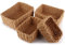 Lot de 4 Paniers de Rangement Tressés, Panier Osier Empilable, Panier Rangement Salle de Bain, Corbeilles de Rangement pour Table à Langer, Panier Osier Rangement pour Salon, Cuisine