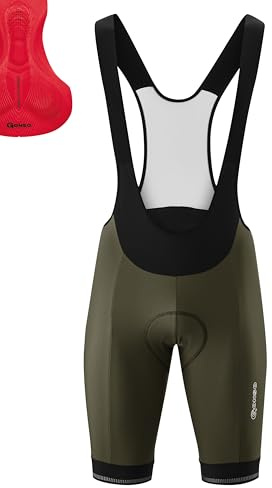 Gonso Sitivo Bib M, Kurze Herren Träger-Radhose, Mit Sitivo Comfort Sitzpolster, Hohe Bewegungselastizität und Antirutsch-Silikon-Beingummi, Enganliegende Passform