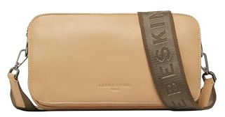 LIEBESKIND Berlin Umhängetasche „Clarice M“ I Schultertasche Leder Damen | Crossbody Bag mit verstellbaren Schulterriemen I Fächer mit Reißverschluss und Knopfverschluss
