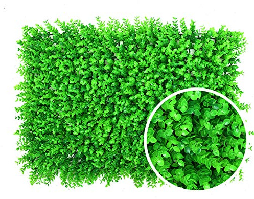20PCS Artificial Grass Wall Panels - UV Protected Boxwood Hedge Mat for Indoor/Outdoor Use, Topiary Plant Backdrop, Faux Greenery Decoration for Home & Events