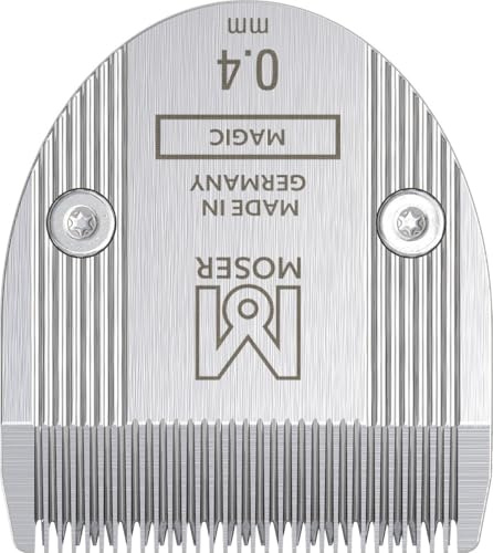 Scherkopf für Moser/Wahl Prima, Super Trim. Edelstahl Schneidsatz. 0,4mm | 32 mm Präzisionsklinge, 0,4 mm Schnittlänge, hautschonend, langlebig, rostfrei, präziser Wechsel für exakte Konturen.