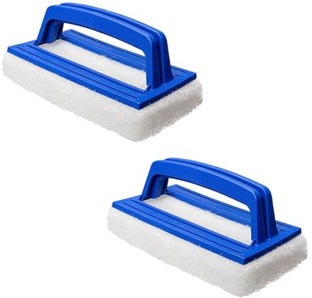2 Stück Schwamm mit Griff,Handbürsten,Pool Schwamm Bürsten,Pool Reinigungsbürste,Poolbürsten,Schwimmbad Bürste,Pool Randreiniger,Reinigung Zubehör,Poolreinigung Handschrubber für Folie,Spa