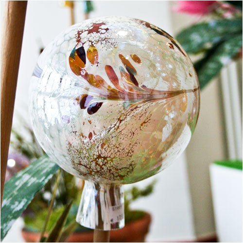 Sfera da giardino in alabastro di vetro