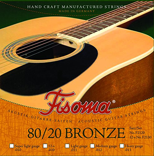 Satz FISOMA Gitarrensaiten 80/20 Bronce Super Light