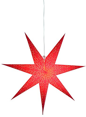 Best Season Papierstern Dot 70 circa 70 x 70 cm, inklusive Kabel, rot 231-24