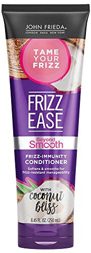 John Frieda Frizz Ease Beyond Smooth Conditioner, Anti-Humidity & Frizz-Resistant, Smooths Texture, Cleanses Unmanageable Hair, Infused with Pure Coconut Oil, 8.45 Oz