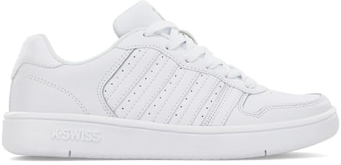K-Swiss Damen Court Palisades Sneaker, White/Gray, 41 EU