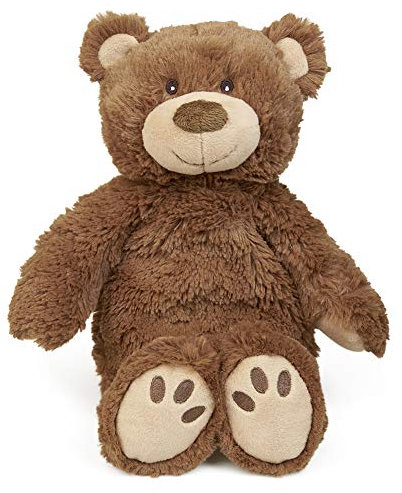 GRÜNSPECHT Naturprodukte 322-V2 - Cojín interior de semillas de colza, diseño de oso, color marrón