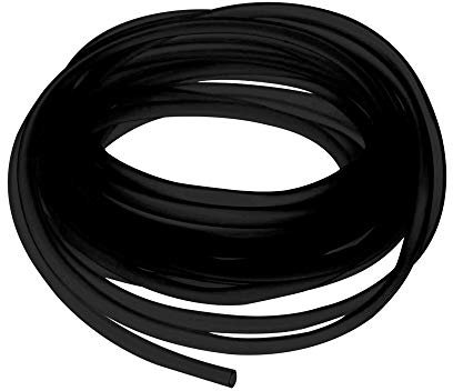 LucyStudio Luftpumpenschlauch 5m Sauerstoffschlauch 4/6mm Aquarienschlauch Bunt Belüfterschlauch Silikon Luftschlauch Schwarz