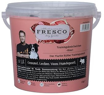 Martin Rütter Trainingsknöchelchen Rind (1kg-Eimer) | gesund und natürlich | getreidefrei | ohne künstliche Zusätze | Made in Germany