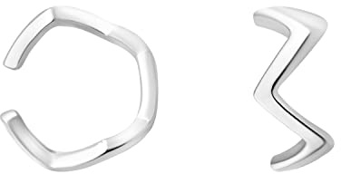 SOFIA MILANI - Damen Ohrringe 925 Silber - Gezackter Ear Cuff