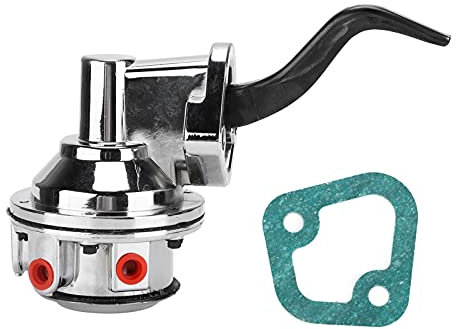 Akozon Kraftstoffpumpe, Mechanische Kraftstoffpumpe aus Aluminium 1/4 Zoll NPT Einlass Auslass Ersatz für 301 455 V8 Motor 455 Cu in 7.5L