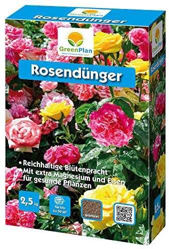 Greenplan Rosendünger 2,5 kg Blumendünger Blütendünger Beetdünger Balkondünger