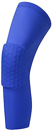 ZONTO Knieschoner Basketball Volleyball Kniepolster Cellular Foam Support Kompression Bein Sleeves Kniepolster Unterstützung Sport Kniepolster-2Pc Blue,L