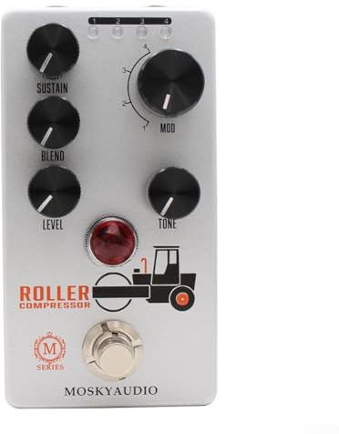 Guitar Effects Pedal,Audio Compressor Pedal The Electric Guitar Effects Pedal Sound And Powerful,4-Mode Selection Knob