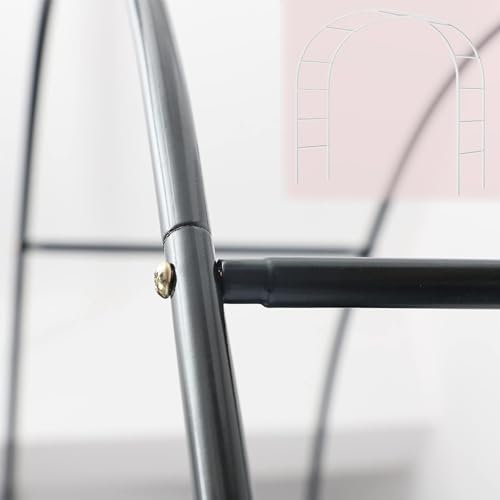 LIYI929GP Stark Robust Gartenbogen Torbogen Für Kletterpflanzen, Gartentor Aus Metall Rosenbogen Aus Eisen, Eingang Veranda Garten Rankgitter Rosenhilfe Torbogen Pergola 120 180 200 280 350cm Breite