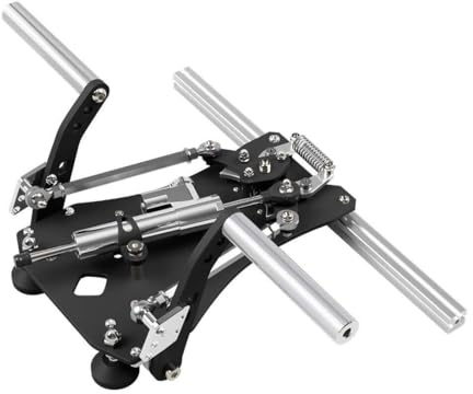 NULA SN-2 Pédales d'hélicoptère avec système de freinage, simulation de vol, capteur à effet Hall, USB multi-angle réglable, amortisseur d'avion de combat, pédales pour adultes - Version amortisseur