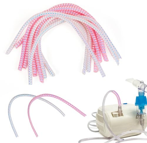 10 Pack Oxygen Tubing Support Crimp Straightener, Oxygen Tube Support for Portable Oxygen Concentrator Oxygen Hose Nasal Cannula Oxygen Tube Straightener Accessories