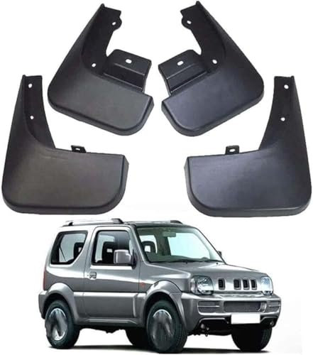 CaoYH Paraspruzzi per Suzuki Jimny 2005-2010 2011-2016 Car Fender Wheel Sopracciglio Parafanghi Auto Parafango Splash Protettivi Schizzi Auto Parafango