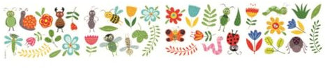 WATIIFUFU Cartoon Blumenaufkleber Wandaufkleber Für Mädchenzimmer Tapeten Blumenaufkleber Wandaufkleber Cartoon Für Mädchenzimmer Tapeten