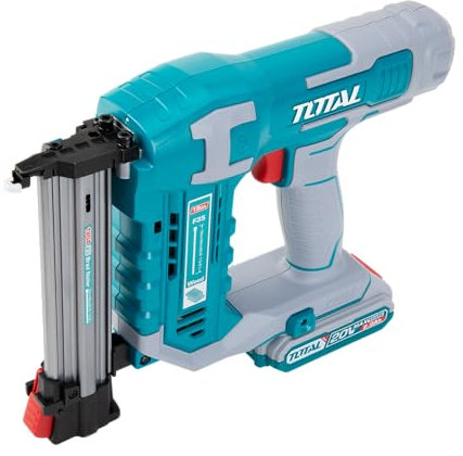 Total - Akku-Nagler, 3 Nägel/s, Nagelnagler für Nägel von 15-35 mm, optimal für Holzbearbeitungsprojekte, 23,5 x 6 x 3,1 cm, Blau