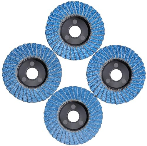 MOGRQAP 12 Pack Angle Grinder Discs, 50mm Flap Discs Polishing Rough Corners 40/60/80/120 Grit Grinder Sanding Discs for Metal Wood Steel