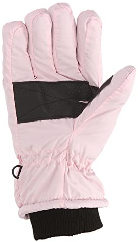Windproof Girls Boys Snowboarding Ski Gloves Size Kids M/L Skating Outdoor Warm Winter Snow Kids Gloves Mittens Children Mitten Toddler Snowboard Thin Gloves (Pink, L)