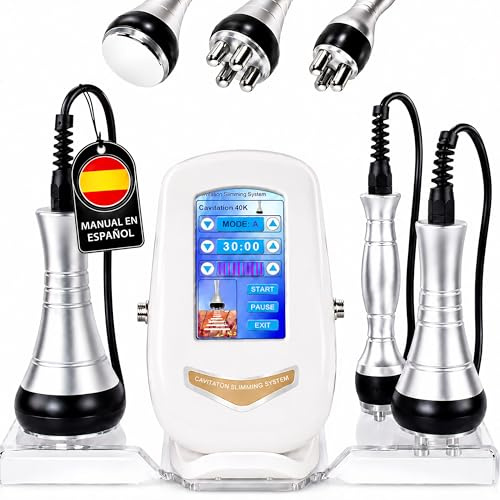 Radiofréquence faciale et corporelle - Appareil de cavitation et radiofréquence 3 en 1 - Masseur professionnel - Anti-affaissement visage - Machine 40 kHz