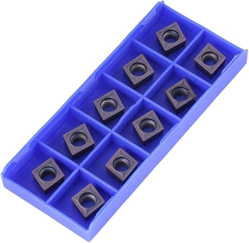 10 Stück CNC Hartmetall Wendeschneidplatten, CCMT09T304 VP15TF CCMT09T CCMT09T304 Wendeschneidplatten, Hartmetall-Wendeschneidplatten für Drehbank Metall Edelstahl Stahl