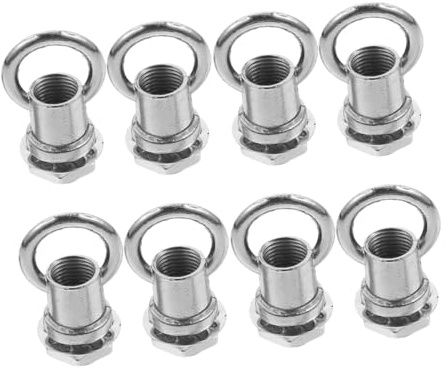 Outanaya 8pcs M10 Threaded Hook Rings for Pendant Light Fixtures