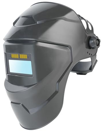 Harilla Auto Darkening Welding Helmet Welder Hood Protection Accessories Breathable Equipment Angle Adjustable Protector Cover, Clear