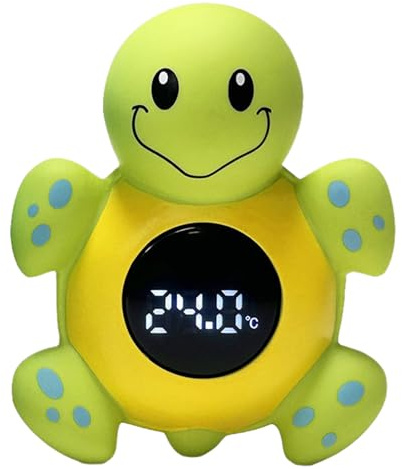 LED-Badethermometer für Kleinkinder – Cartoon-Schildkröten-Thermometer für Babys, Cartoon-Schildkröten-Thermometer für das Baden von Kleinkindern – genießen Sie komfortables Baden und Schwimmen. Präzi