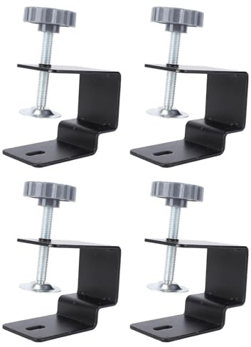 Spacnana Pinces d'Installation du Panneau Avant du Tiroir, Clips Réglables en Acier Inoxydable pour un Alignement Précis et une Installation Facile dans les Projets de Menuiserie