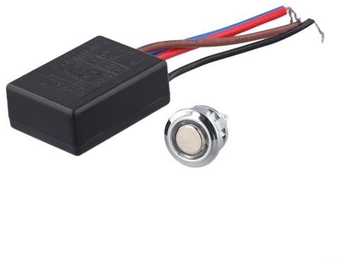 LD600S EU Touch Dimmer Switch, 3 Way Dimming/ON OFF, Size 48 2 32 16mm, Suitable For Incandescent Lamps/Tungslen Filament Lamp