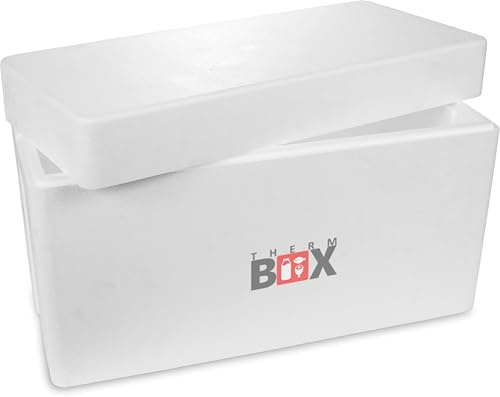 Scatola termoisolante in polistirolo, 78,5x35,5x46 cm, 87,60 litri.