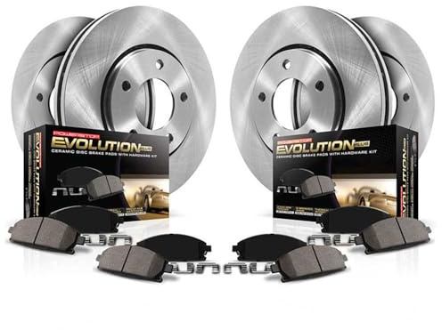 PowerStop Front and Rear Brake Kit For Nissan Altima 2013-24 - Disc Rotors & Ceramic Brake Pads Replacement, KOE6495