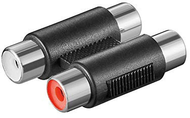 Goobay 11607 2x RCA adapter 2x female to 2x female - 2 RCA female (audio left/right) > 2 RCA female (audio left/right)