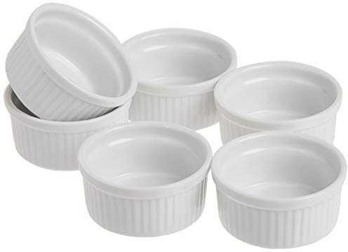 Norpro ramequins, Lot de 6, Blanc