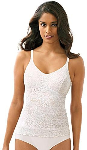 Bali Women's Shapewear Lace 'N Smooth Cami, White, X-Large