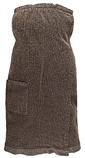 rento Foulard per sauna Kilt, colore nero/naturale