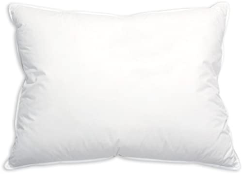 ZOLLNER Cuscino con piume e piumette, 60x80 cm, bianco