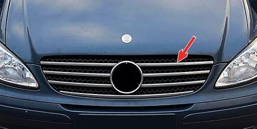 Listas de Parrilla válidas para MERCEDES VITO W639 | 2003-2010 Moldura Cromada Acero Inoxidable Embellecedor Cromo Frontal Tiras cromadas de Radiador