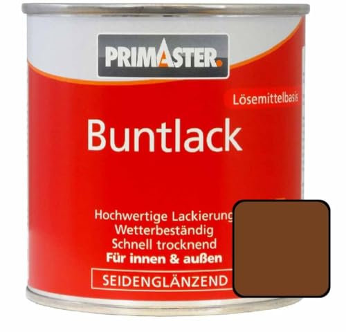 Primaster Buntlack 375ml Lehmbraun Seidenglänzend Wetterbeständig Holz & Metall