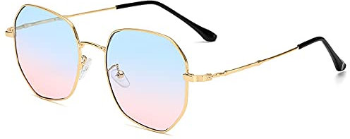 Sunglasses Modische Sonnenbrille Übergroße Sonnenbrillen Männer Vintage Metall Unregelmäßige Sonnenbrillen Frauen Design
